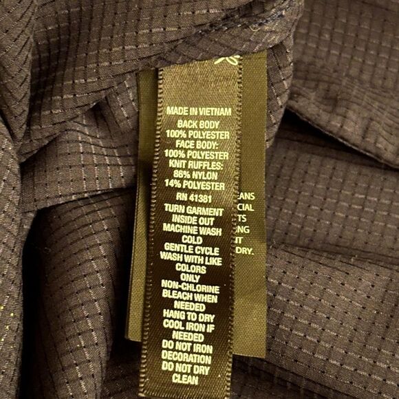 RLX black performance golf jacket with mesh detail and yellow accents NWOT XL - Picture 15 of 16